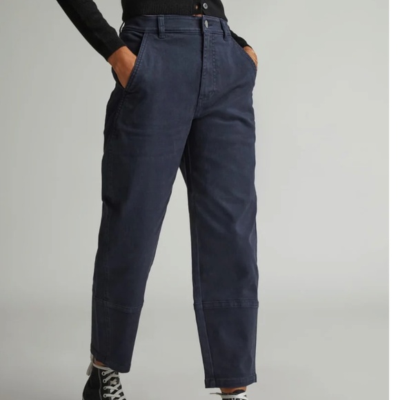 Everlane THE UTILITY BARREL PANT Navy Size 10 Cotton - Picture 4 of 12